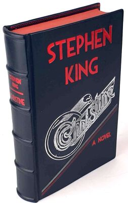 STEPHEN KING - CHRISTINE first edition, leather rebound