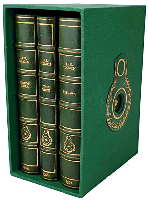 TOLKIEN - WLADCA PIERSCIENI / THE LORD OF THE RINGS 1st edition from 1961-3. leather