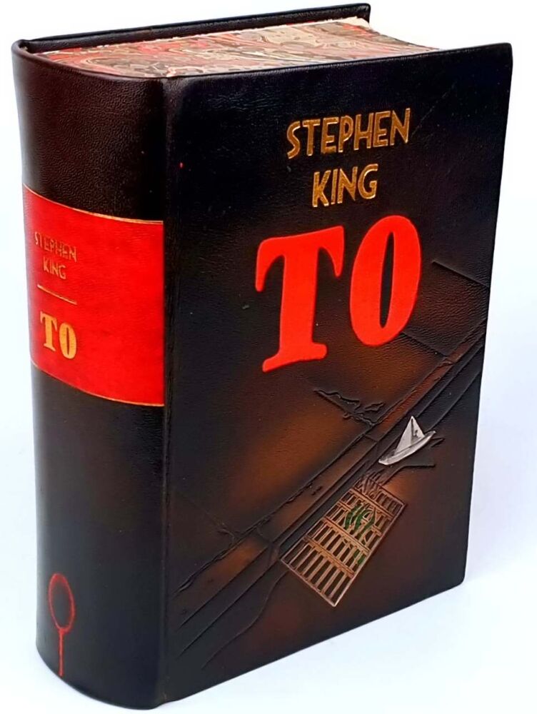 Stephen King, To, oprawa skórzana, front