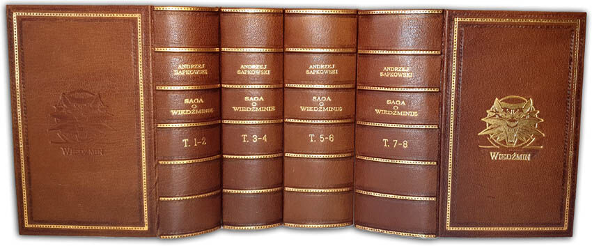 Andrzej Sapkowski. The Witcher vol. 1-8 [complete]. Luxurious leather binding. All 2