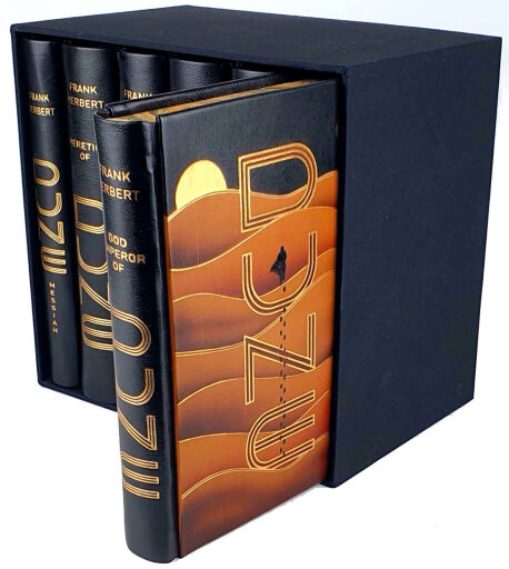 Frank Herbert - Dune Saga. A collection of books in leather binding